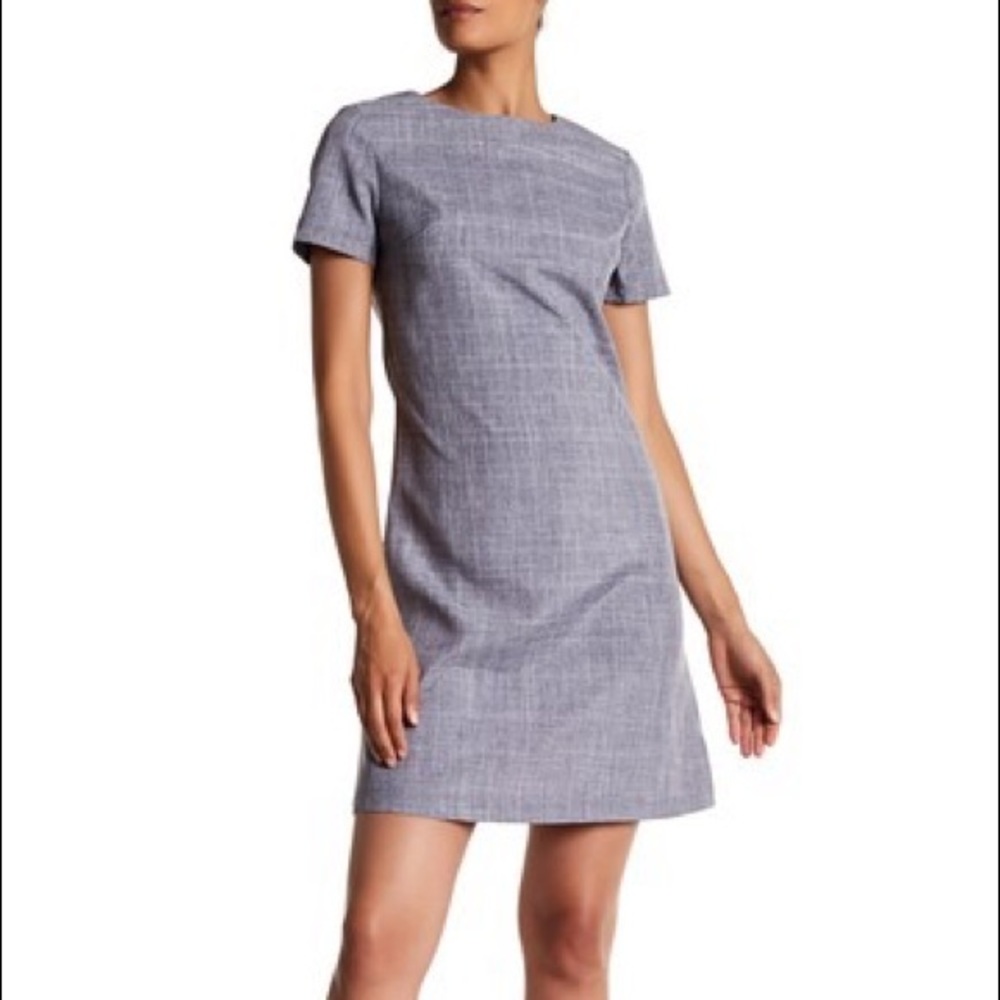 LAURA BETTINI Short Sleeve Crew Neck Dress